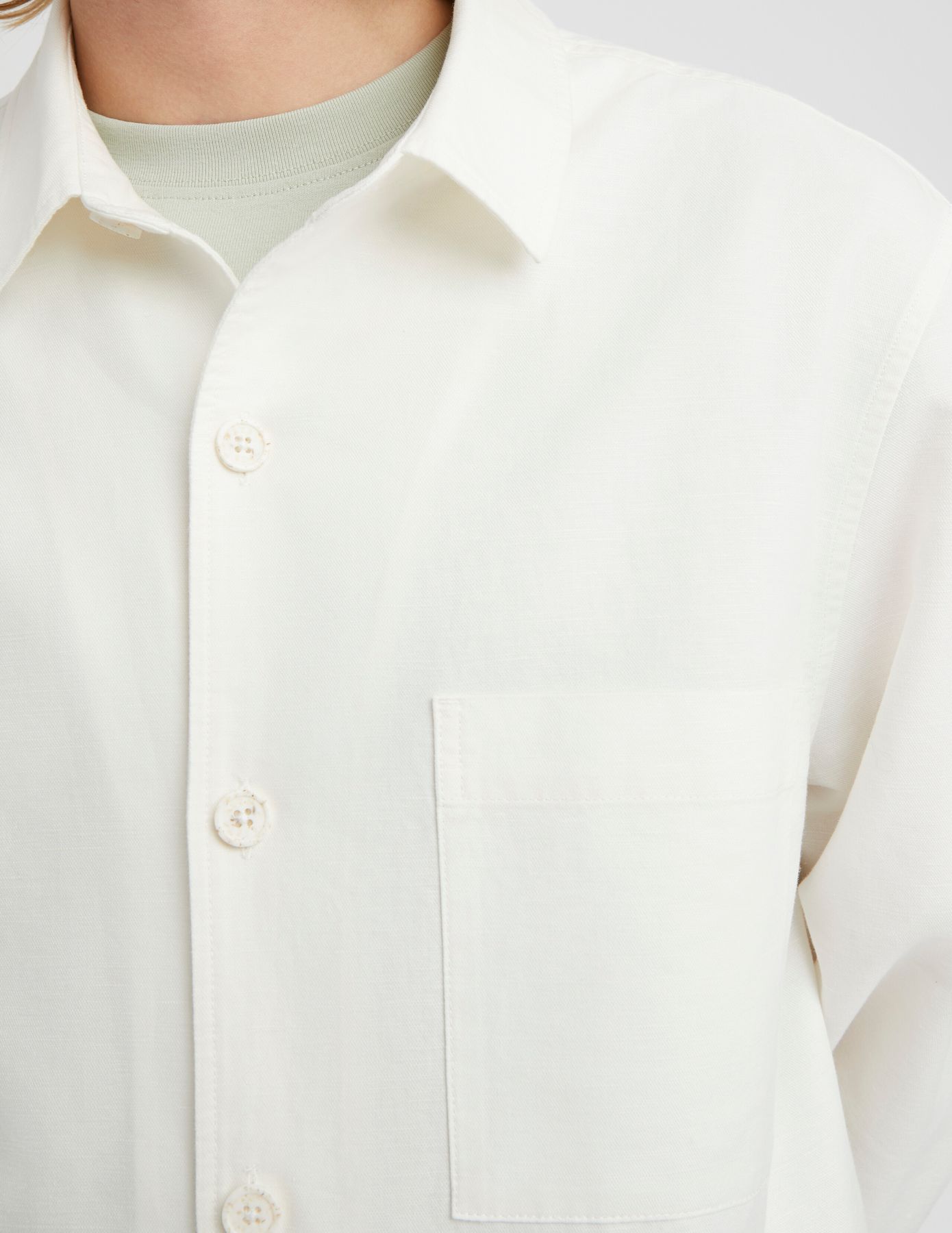 Ensemble veste/bermuda en coton lin
